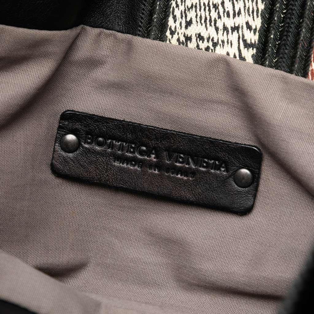 Bottega Veneta Intrecciato Trimmed Nappa Vertical Stripe Tote - 5