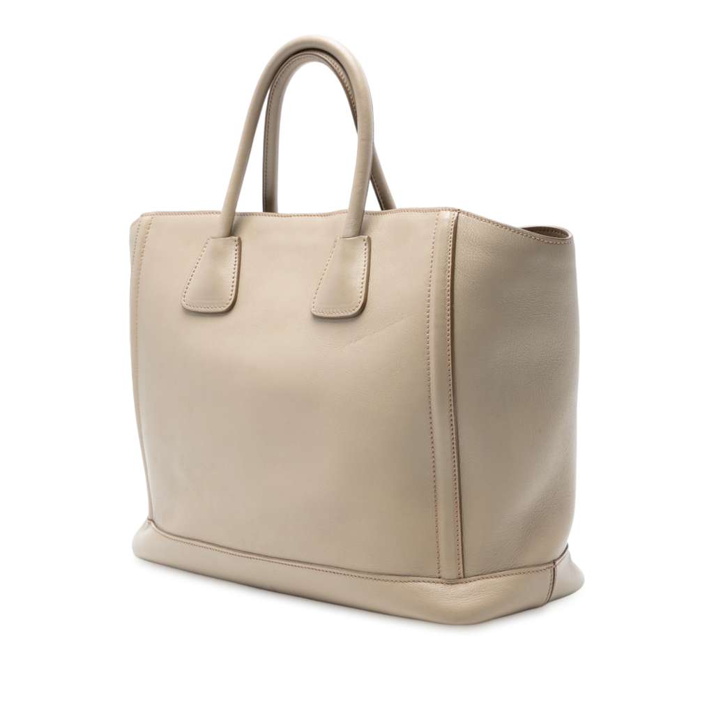 Prada Large City Calf Double Handle Shopping Tote - 2