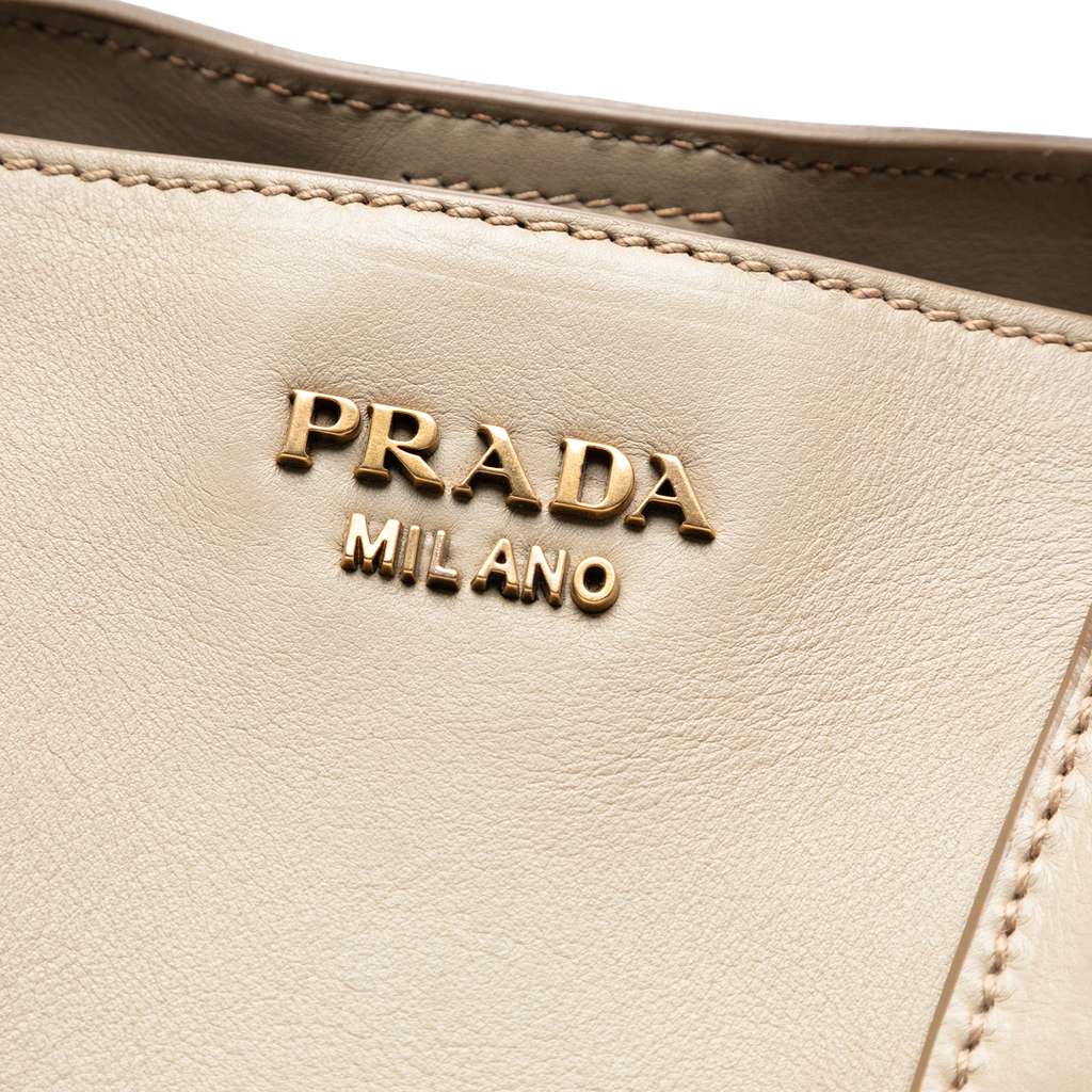 Prada Large City Calf Double Handle Shopping Tote - 5