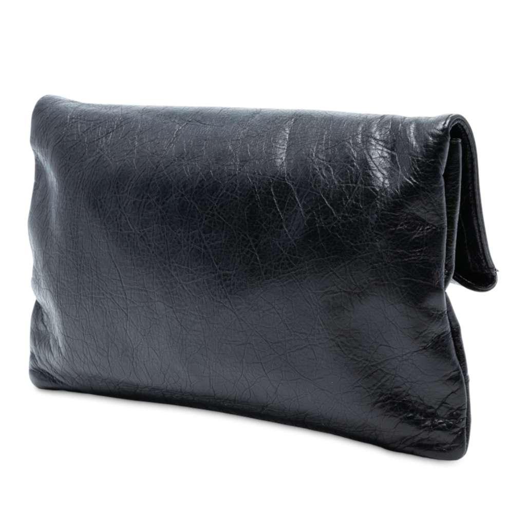 Balenciaga Lambskin Motocross Classic Envelope Clutch - 2