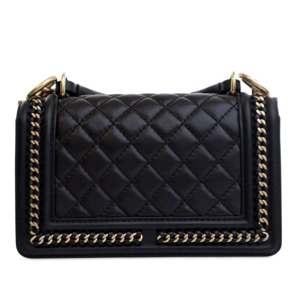 Chanel Small Calfskin  Chain Around Boy Top Handle Flap - 3