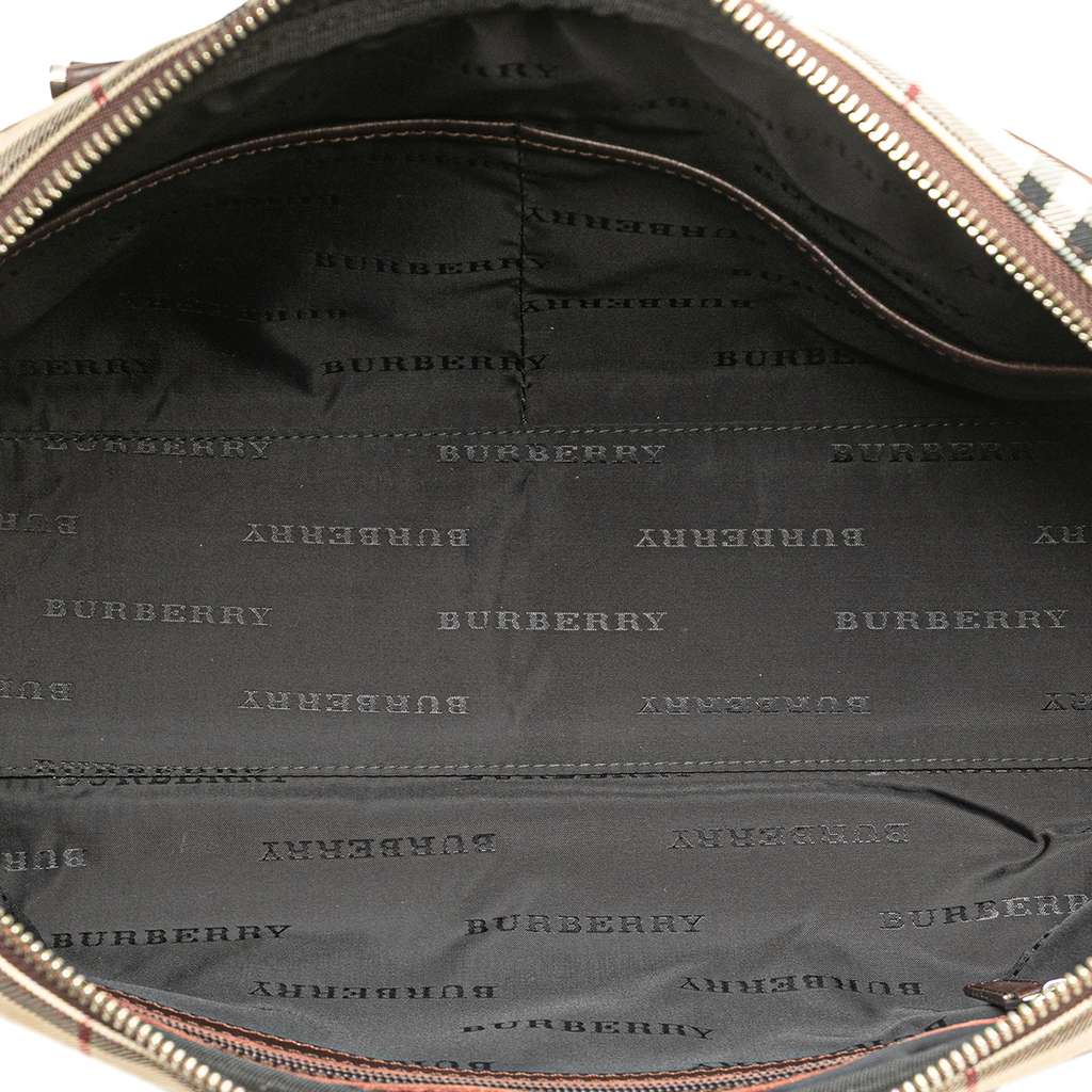 Burberry House Check Canvas Shoulder Bag - 4