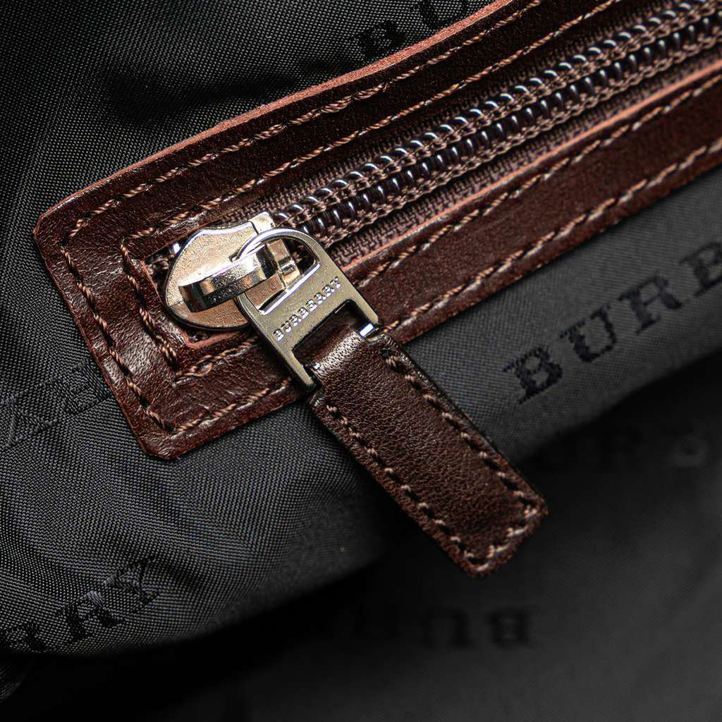 Burberry House Check Canvas Shoulder Bag - 5