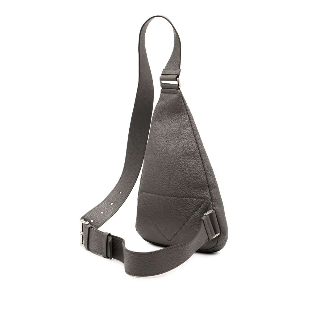 Prada Vitello Daino Logo Embossed Sling Bag - 2