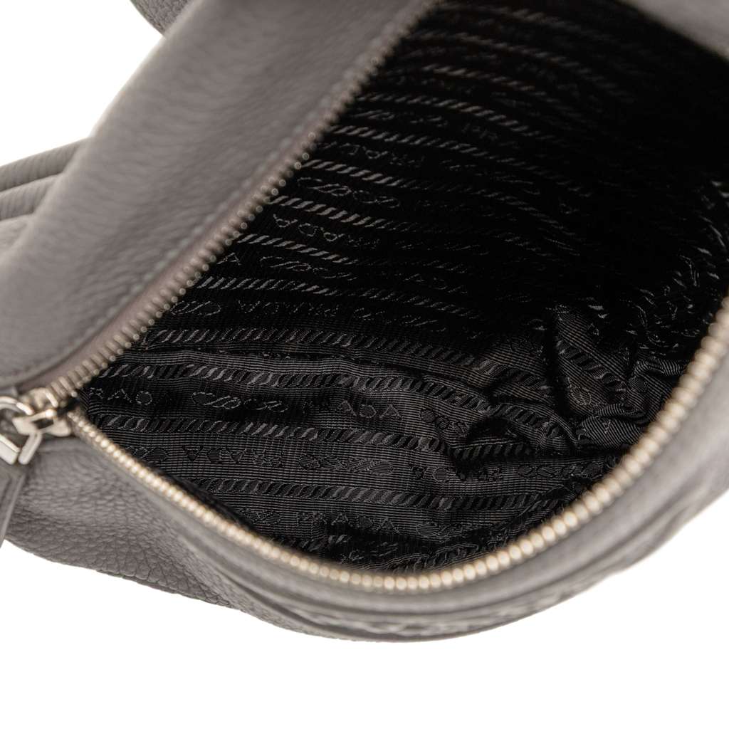 Prada Vitello Daino Logo Embossed Sling Bag - 4