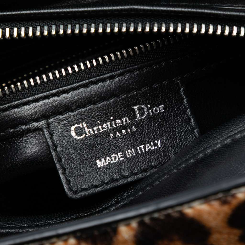 Dior Medium Pony Hair Leopard Print Lady Dior - 5