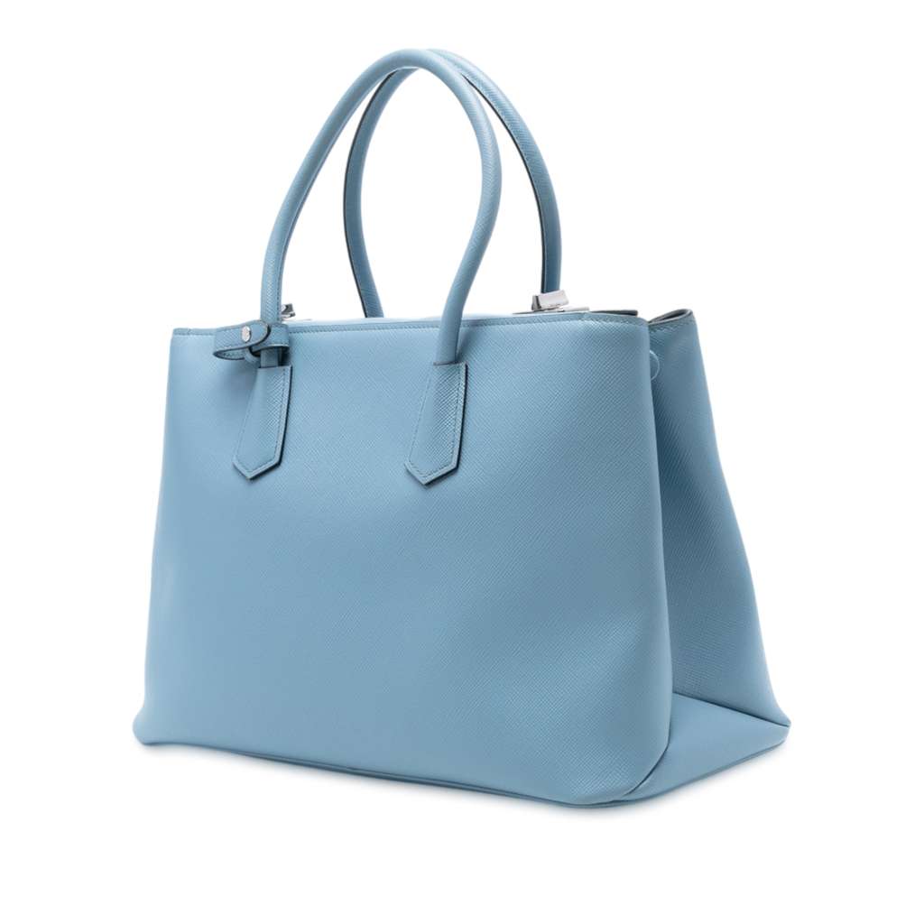 Prada Saffiano Cuir Turnlock Twin Satchel - 2