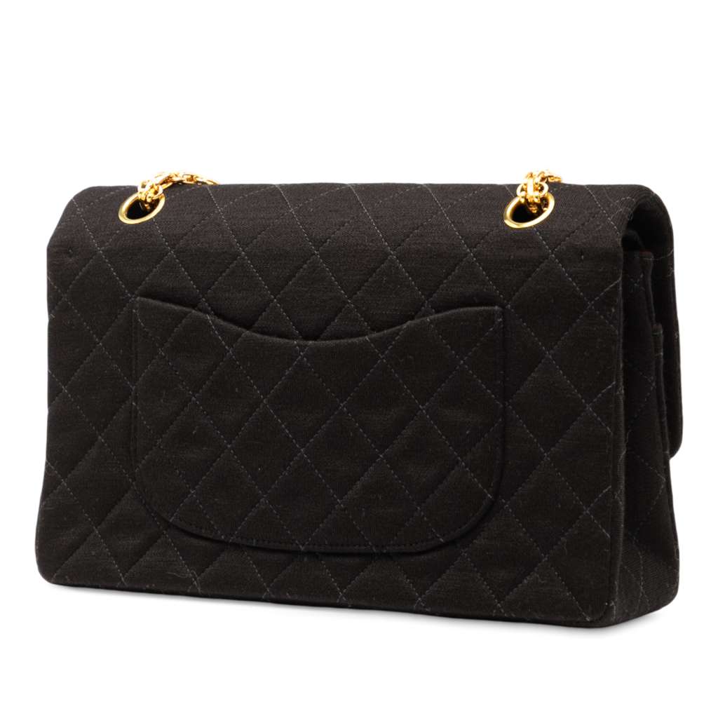 Chanel Medium Classic Jersey Bijoux Chain Double Flap - 2