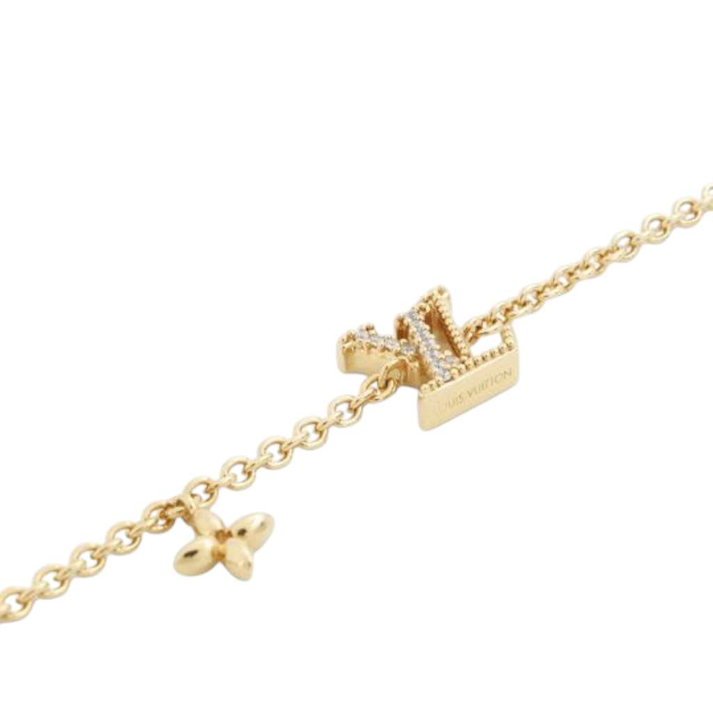 Louis Vuitton Gold Plated Crystal Iconic Bracelet - 4