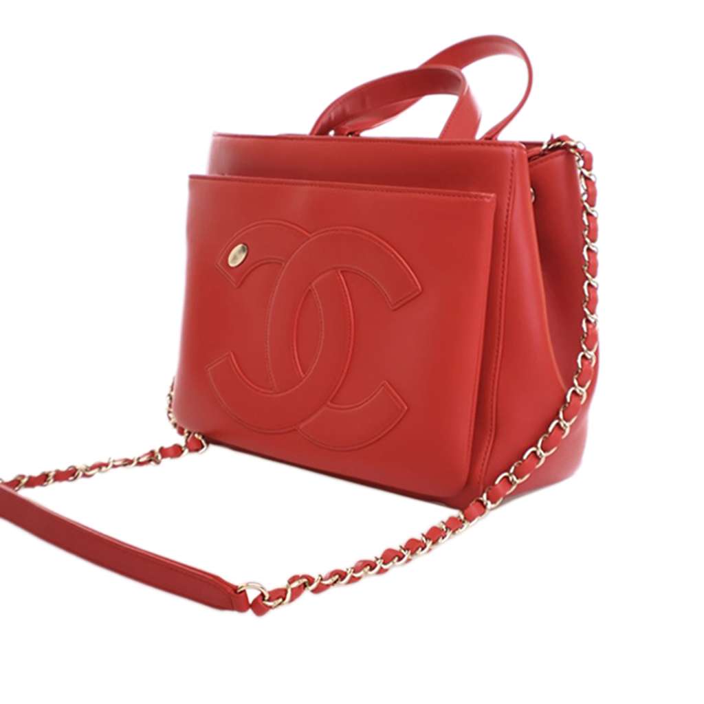 Chanel Small Lambskin CC Mania Shopping Tote - 4