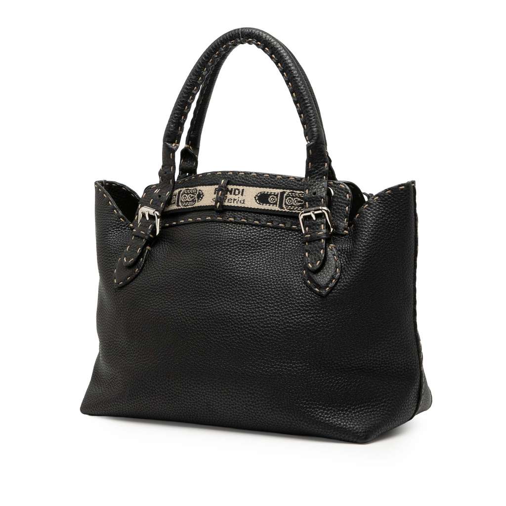 Fendi Leather Selleria Grand Borghese Handbag - 2