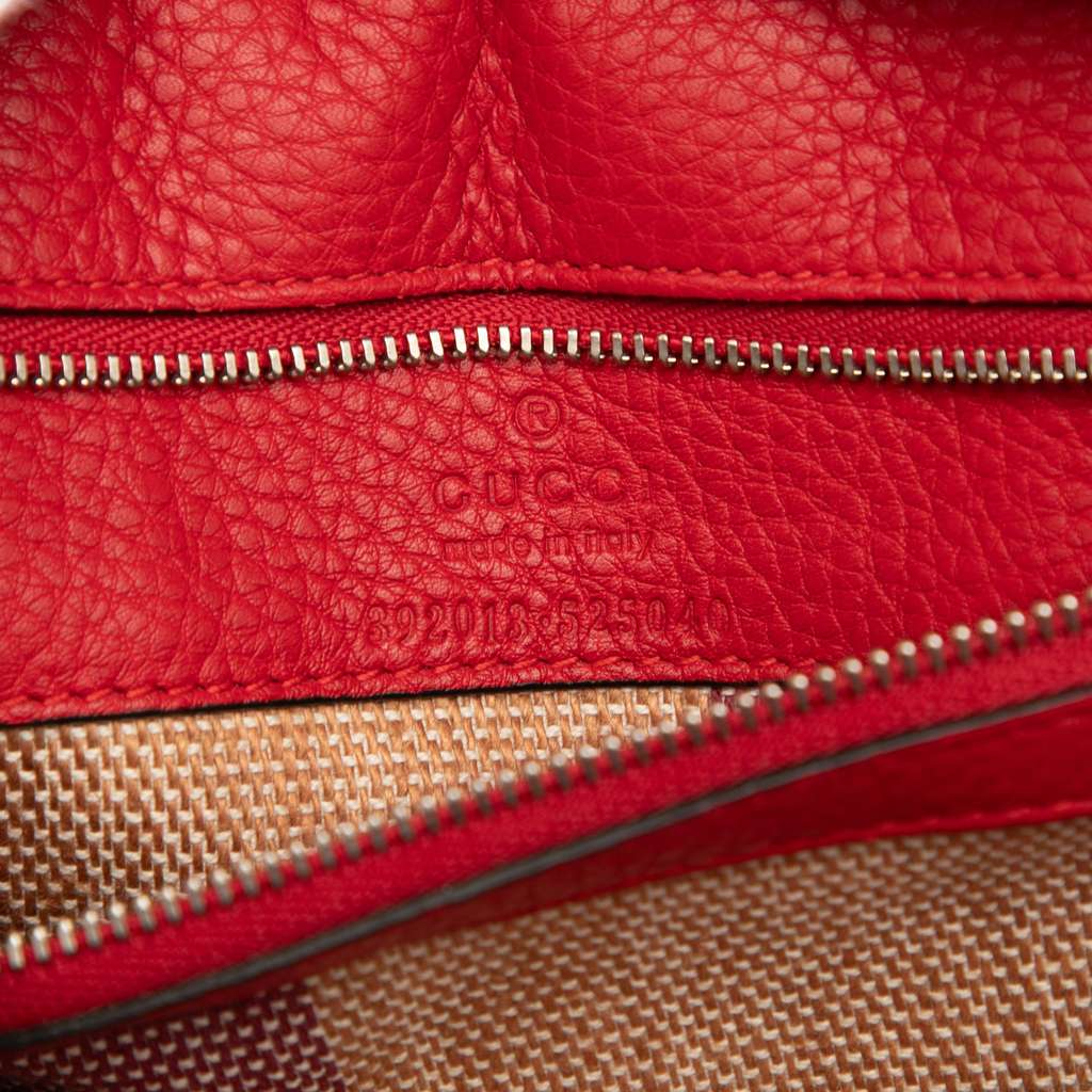 Gucci Medium Leather Bamboo Daily Satchel - 5