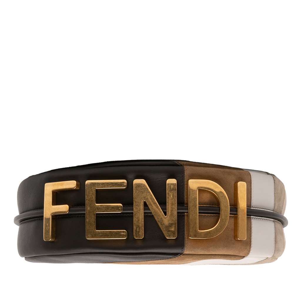 Fendi Small Calfskin and Suede Rainbow Fendigraphy - 3