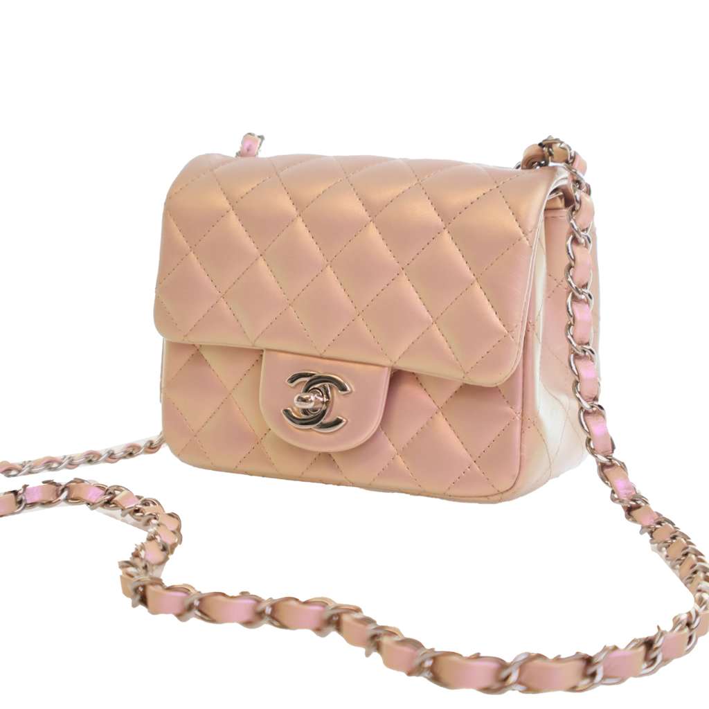 Chanel Mini Square Classic Iridescent Calfskin Single Flap - 2