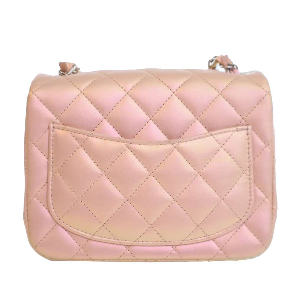 Chanel Mini Square Classic Iridescent Calfskin Single Flap - 4