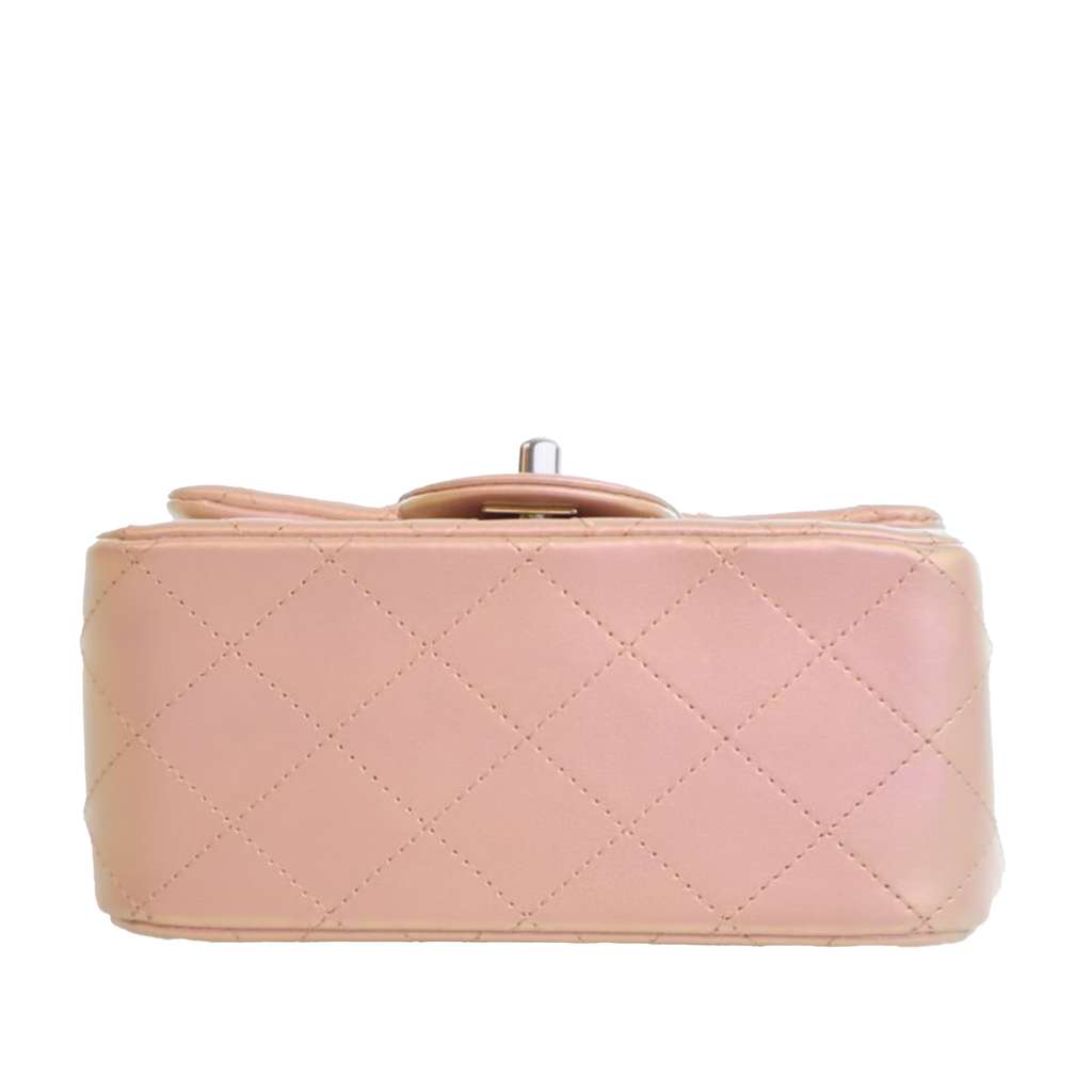 Chanel Mini Square Classic Iridescent Calfskin Single Flap - 5