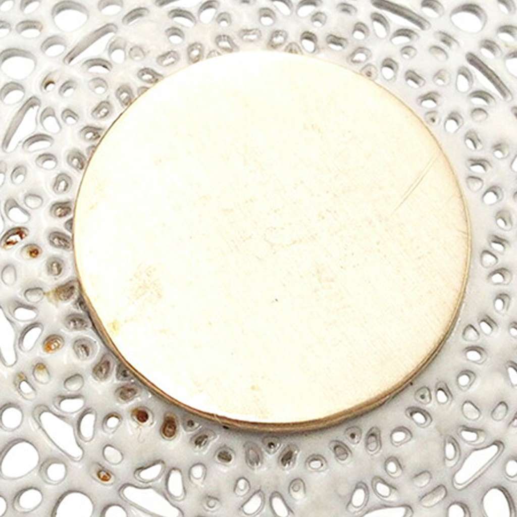 Chanel Gold Plated CC Faux Pearl Lace Pendant Necklace - 4