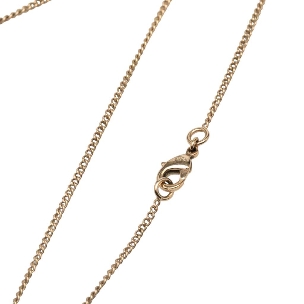 Chanel Gold Plated CC Rhinestones Pendant Necklace - 4