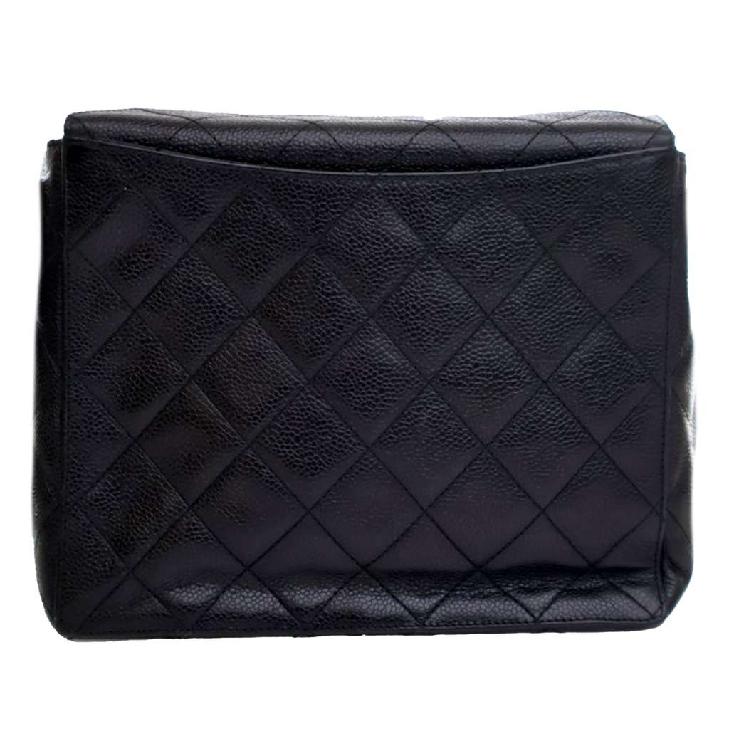 Chanel CC Quilted Caviar Turnlock Crossbody - 2
