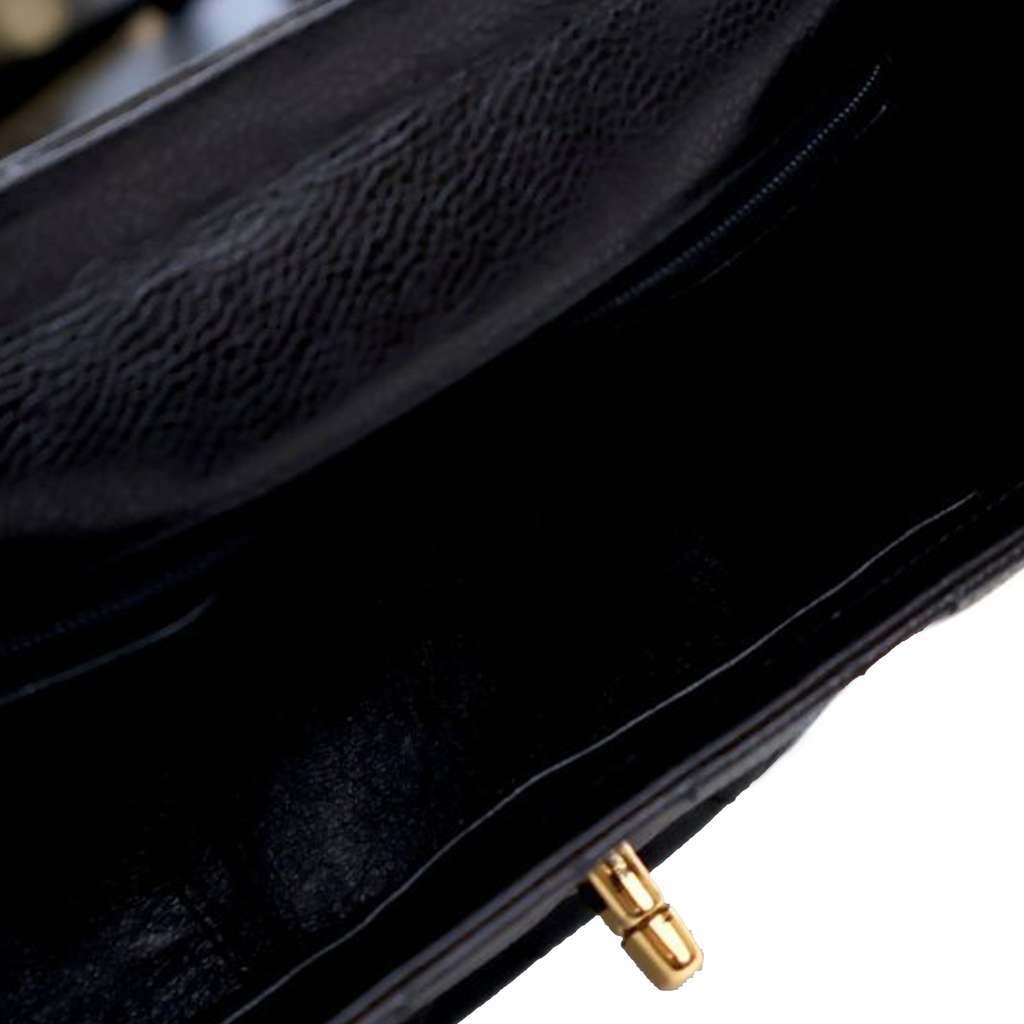 Chanel CC Quilted Caviar Turnlock Crossbody - 4