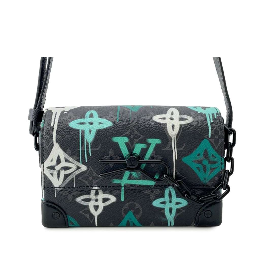 Louis Vuitton Monogram Eclipse Steamer Wearable Wallet