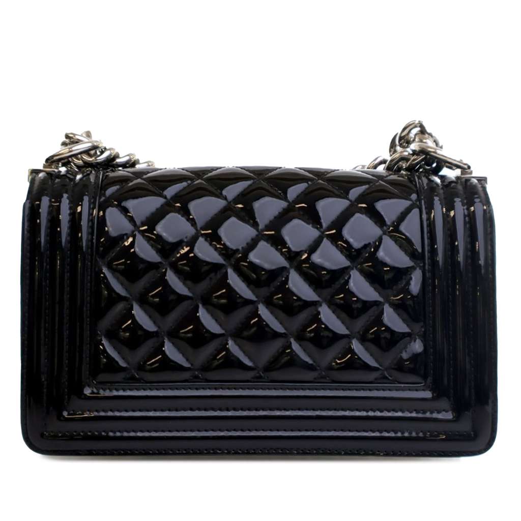 Chanel Small Quilted Patent Boy Flap - 3