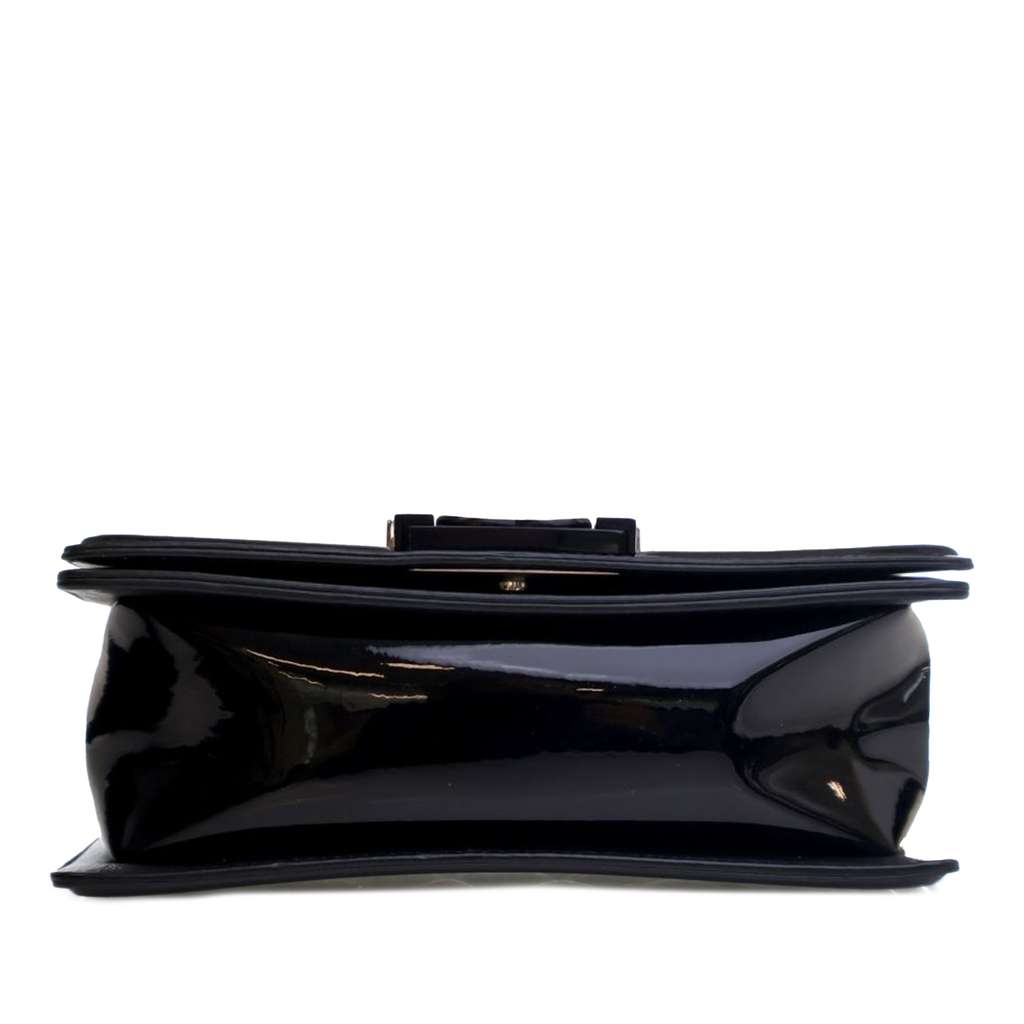 Chanel Small Quilted Patent Boy Flap - 4
