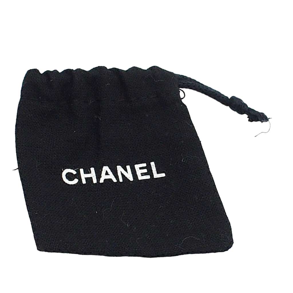 Chanel CC Gold Plated Faux Pearl Bullet Back Earrings - 5