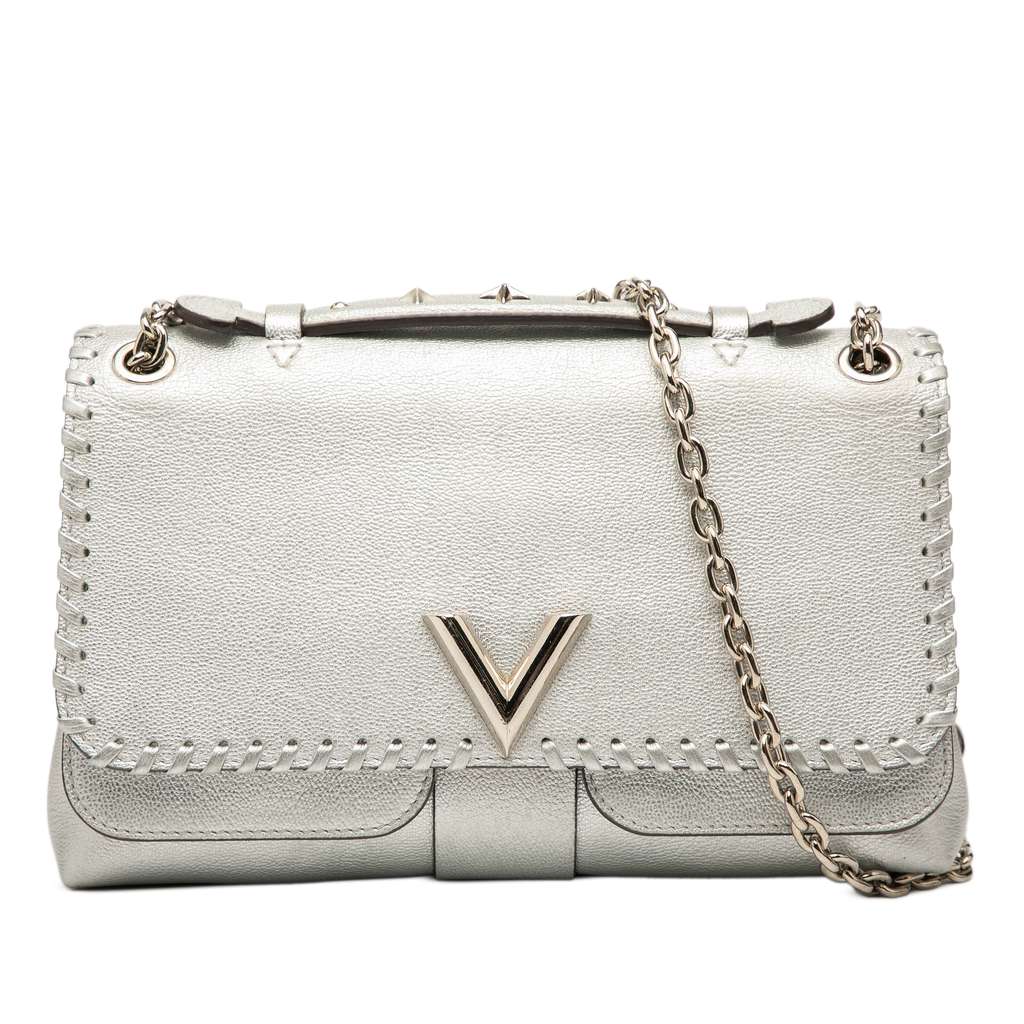Louis Vuitton Metallic Cuir Plume Ecume Very Chain Bag