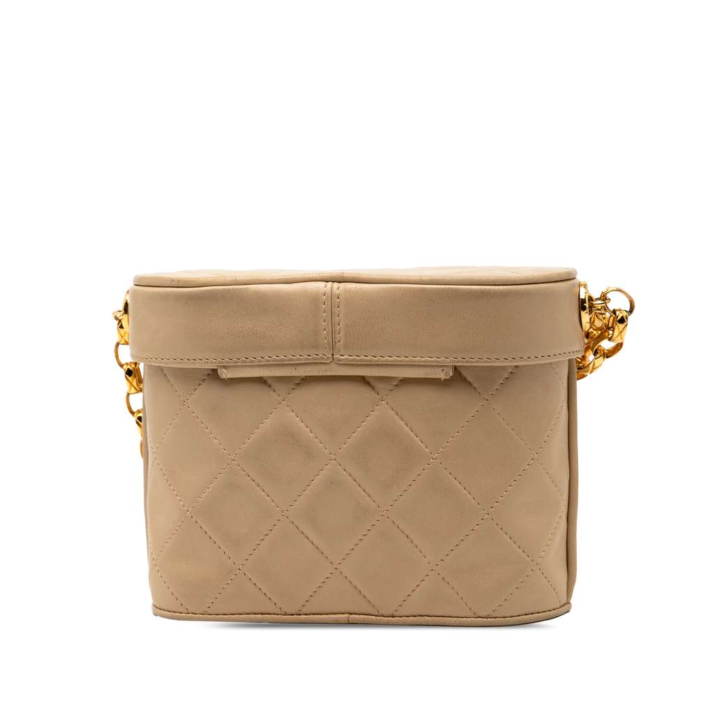 Chanel CC Quilted Lambskin Tassel Chain Vanity Bag - 2