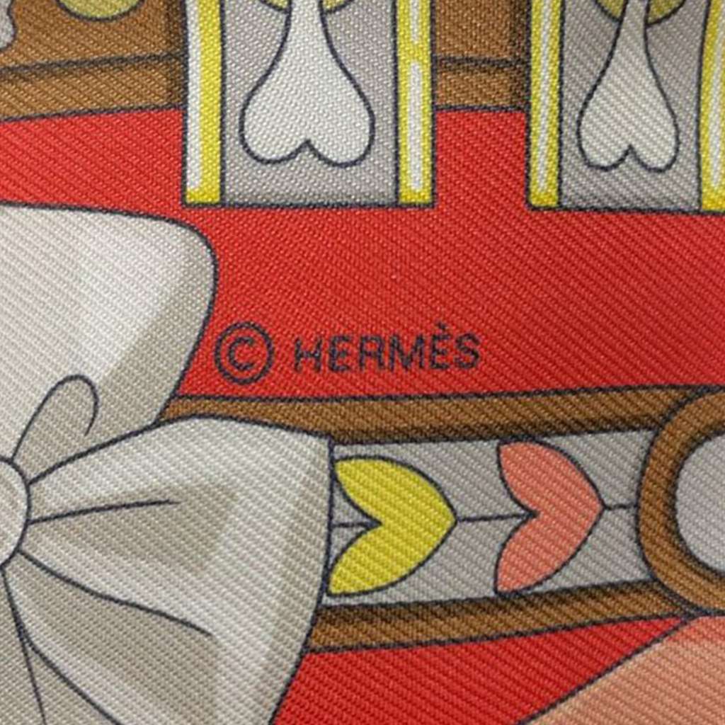 Hermès Harnais De Cour Silk Twilly Scarf - 4
