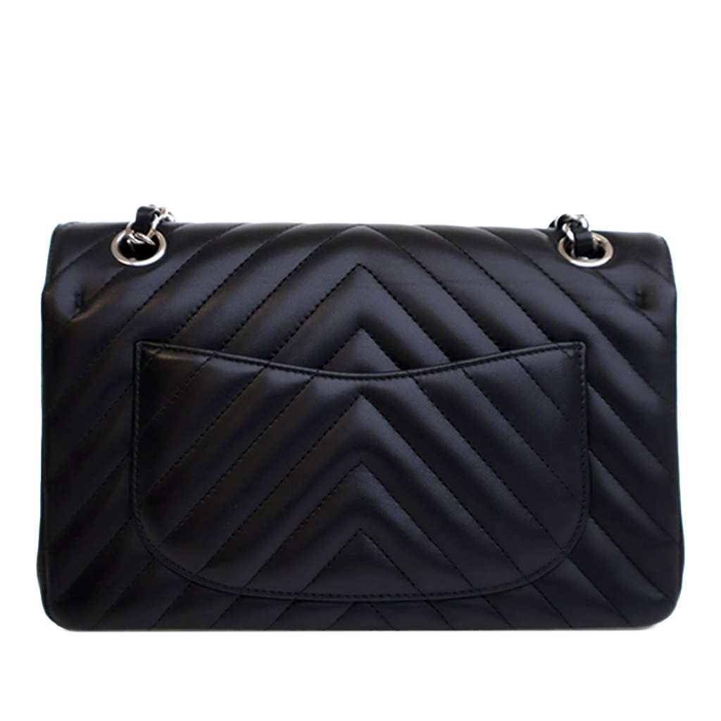 Chanel Small Classic Chevron Lambskin Double Flap - 2