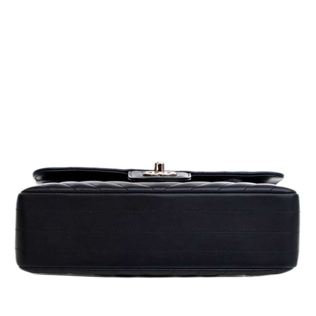 Chanel Small Classic Chevron Lambskin Double Flap - 5