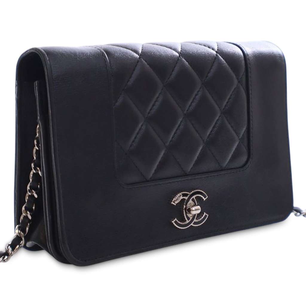 Chanel Quilted Lambskin Mademoiselle Wallet on Chain - 2