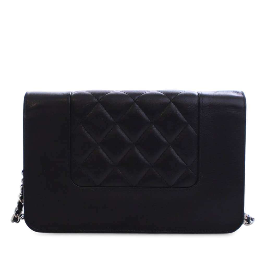 Chanel Quilted Lambskin Mademoiselle Wallet on Chain - 3