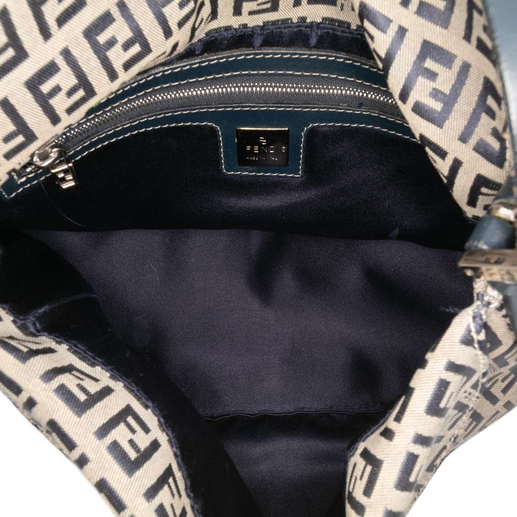 Fendi Zucchino Canvas Double Flap Mamma - 4