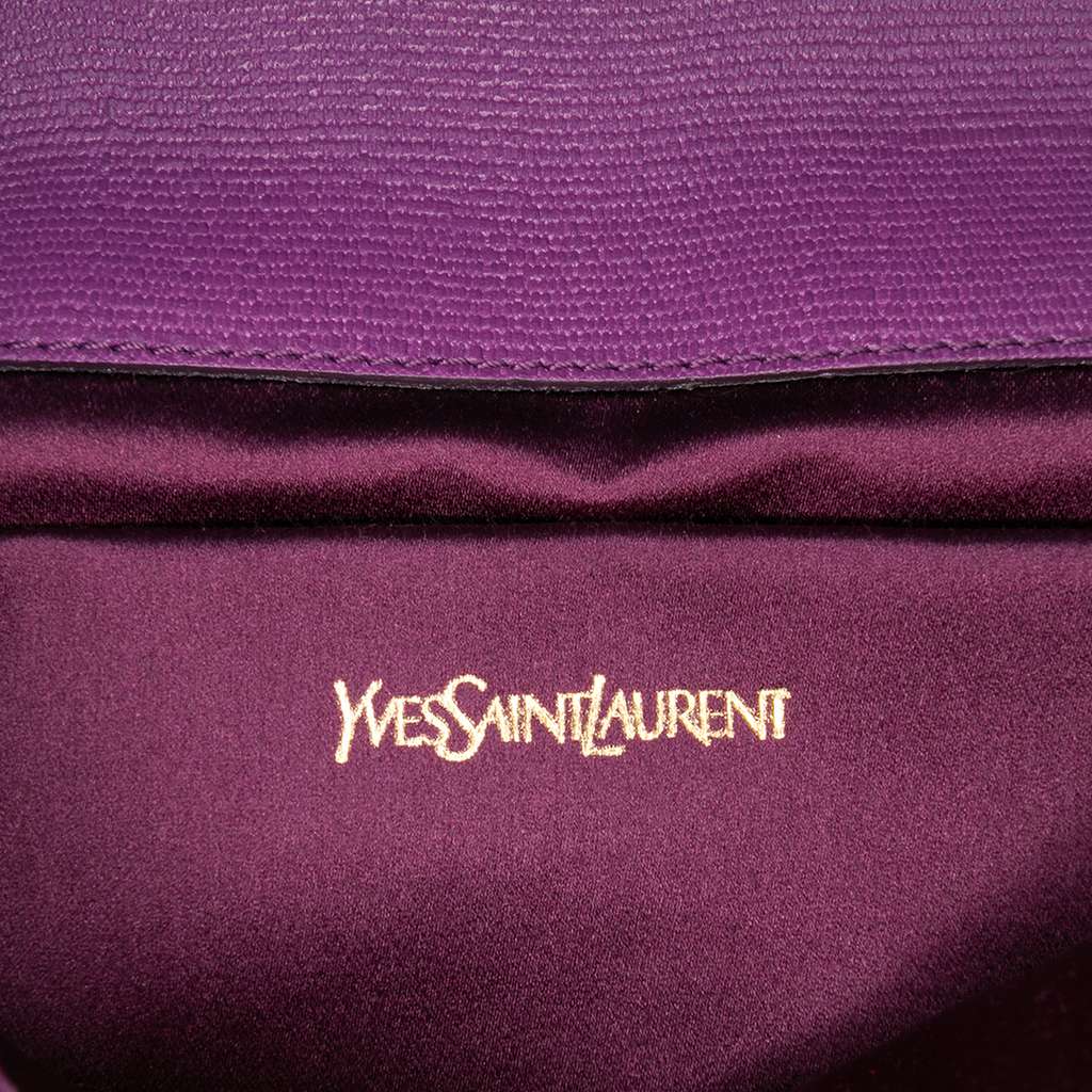 Saint Laurent Textured Leather Chyc Ligne Clutch - 5