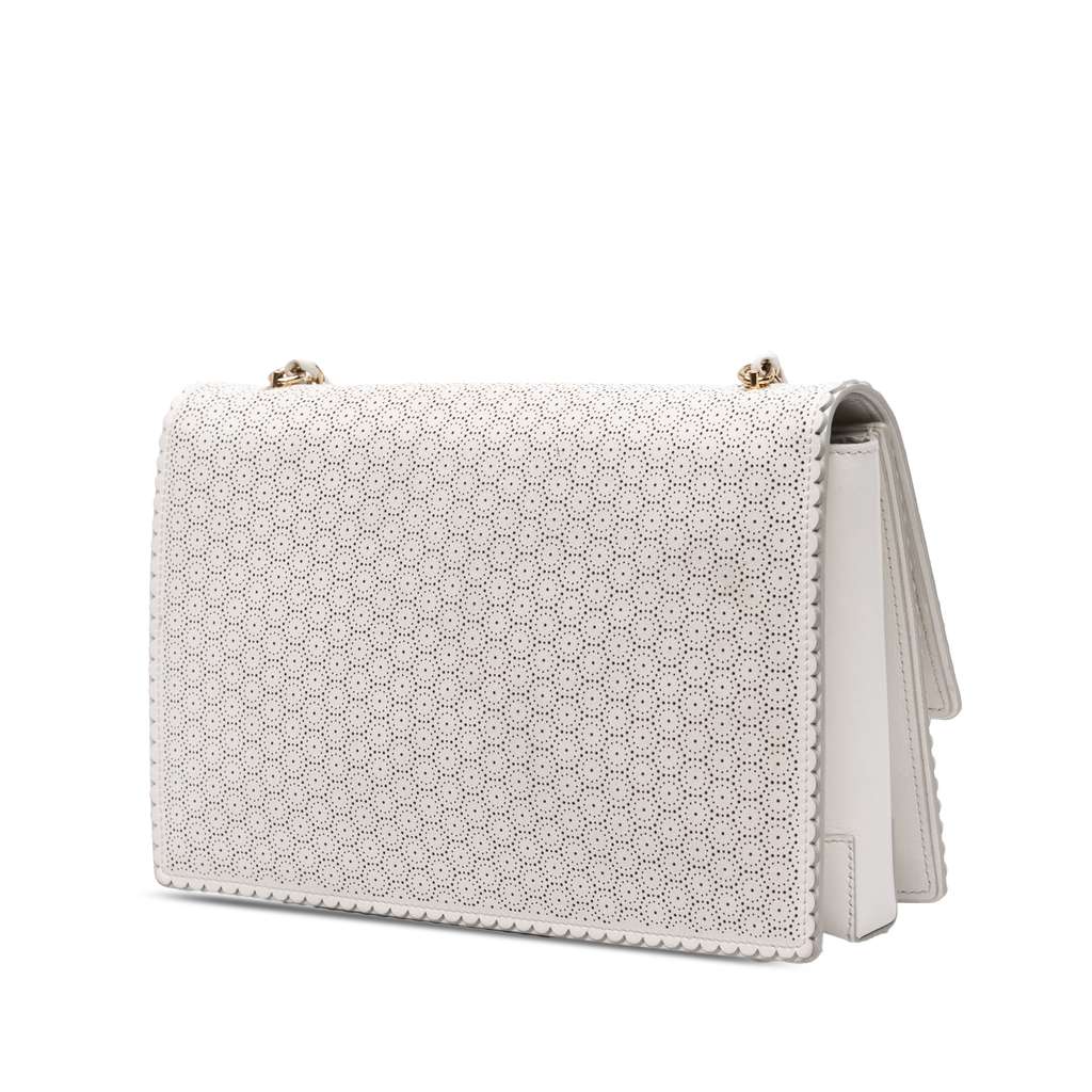 Salvatore Ferragamo Medium Perforated Leather Vara Ginny Crossbody - 2