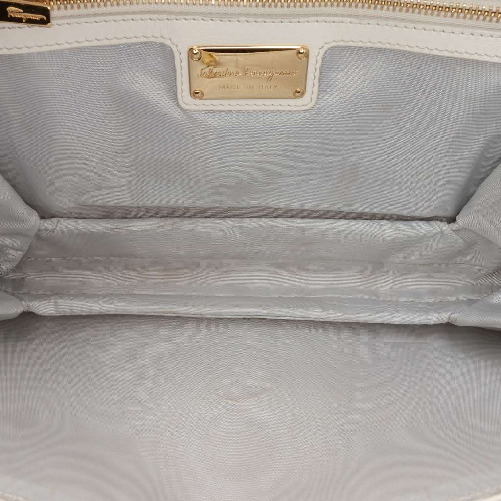 Salvatore Ferragamo Medium Perforated Leather Vara Ginny Crossbody - 4