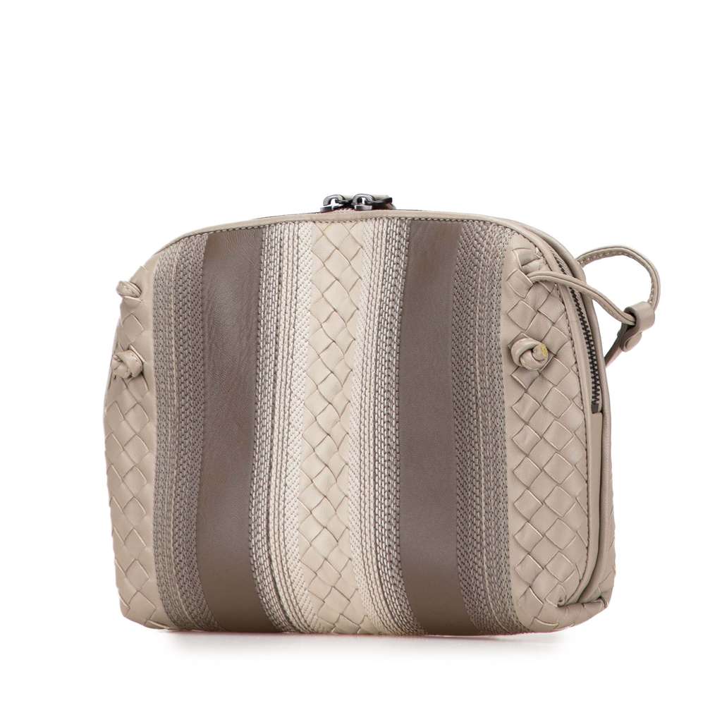 Bottega Veneta Nappa Intrecciato Striped Nodini Crossbody - 2