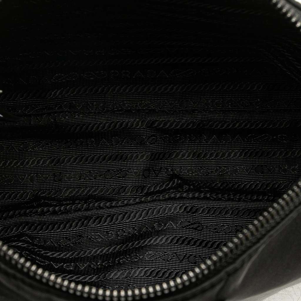 Prada Saffiano Trimmed Re Nylon Zip Top Crossbody - 4
