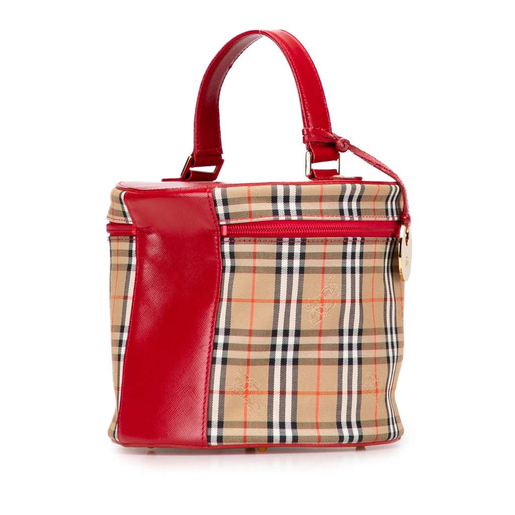 Burberry Haymarket Check Canvas Vanity Bag - 2