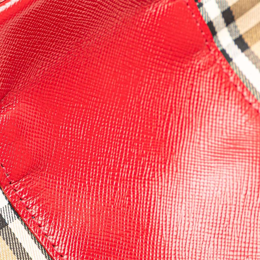 Burberry Haymarket Check Canvas Vanity Bag - 5