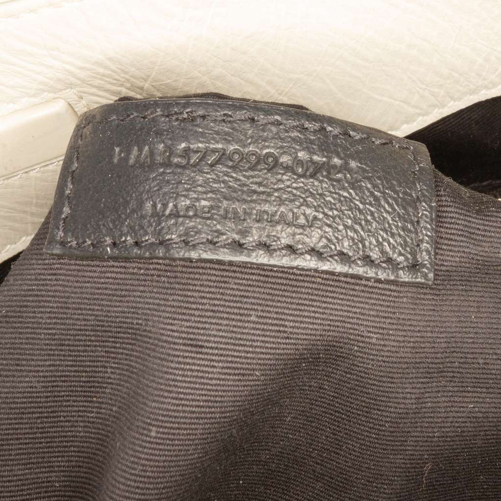 Saint Laurent Medium Crinkled Calfskin Monogram Niki Shopper Tote - 5