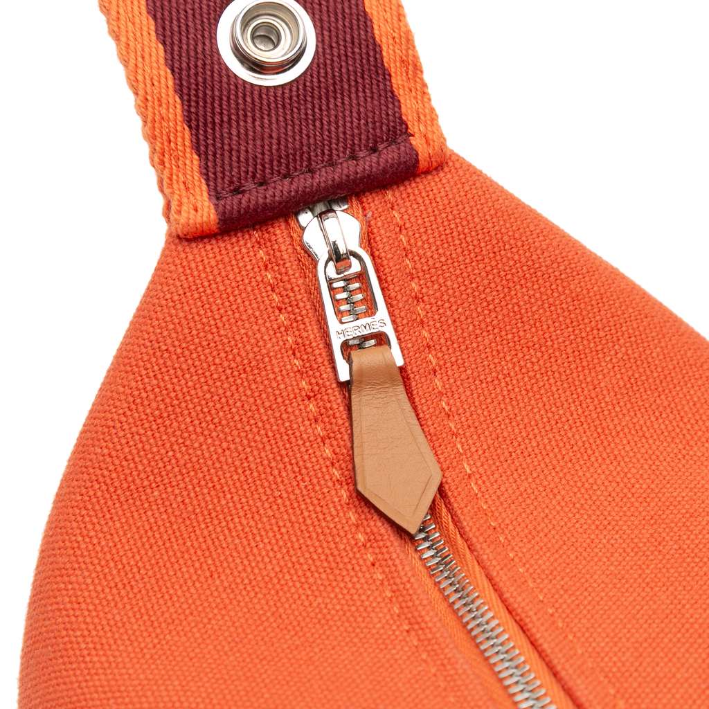 Hermès Small Toile Bride A Brac Case - 5