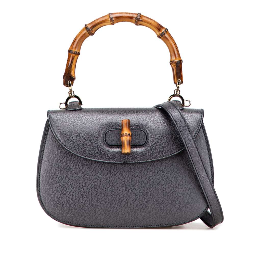 Gucci Grained Calfskin Bamboo Night