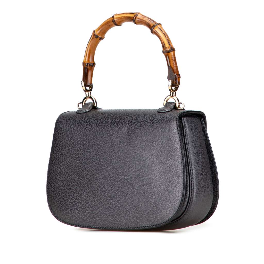 Gucci Grained Calfskin Bamboo Night - 2