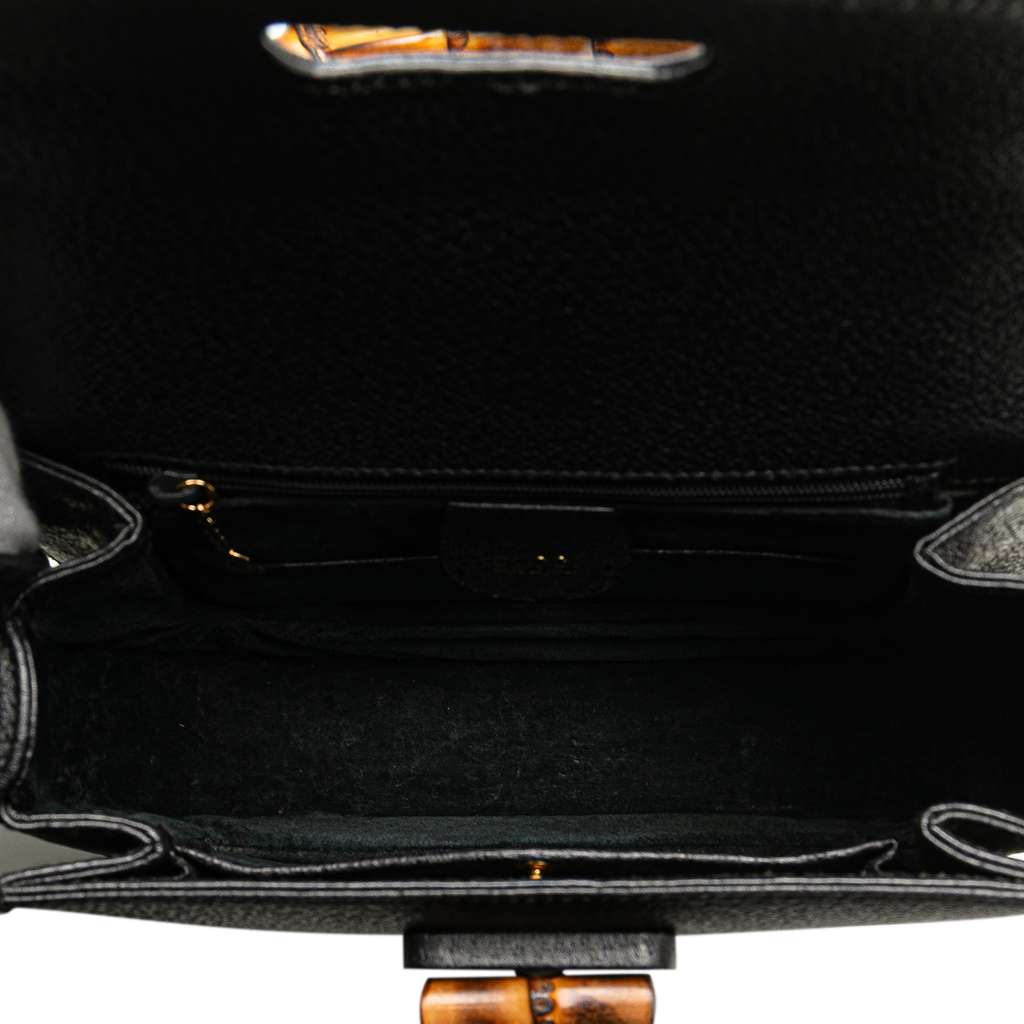 Gucci Grained Calfskin Bamboo Night - 4