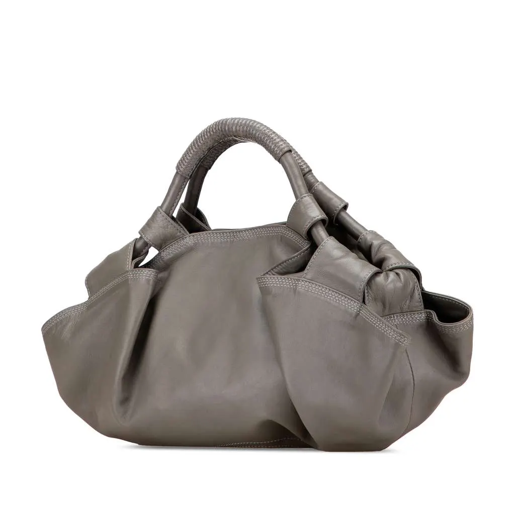 Loewe Nappa Aire Grey Leather Good - Back View