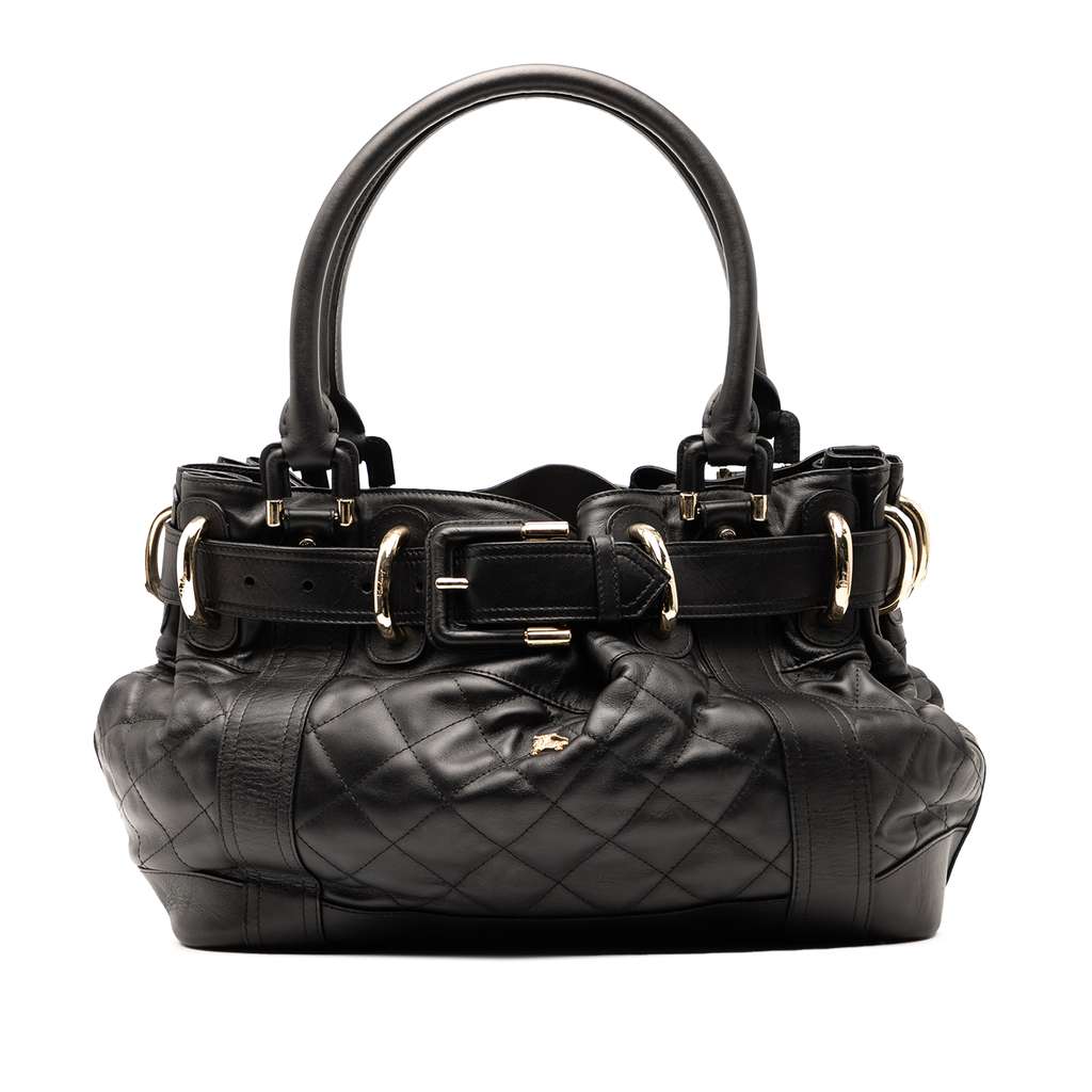Burberry Large Quilted Leather Beaton Tote
